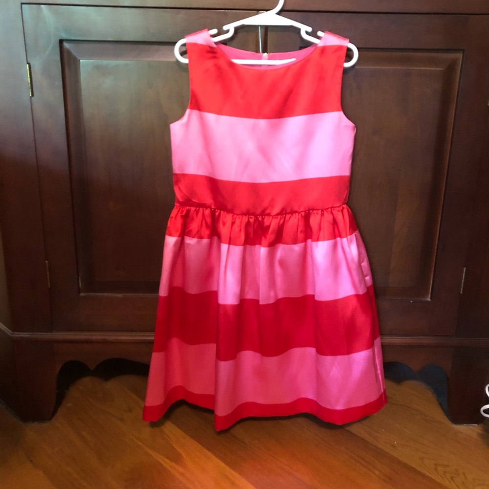 Crewcuts girls 7 striped holiday dress